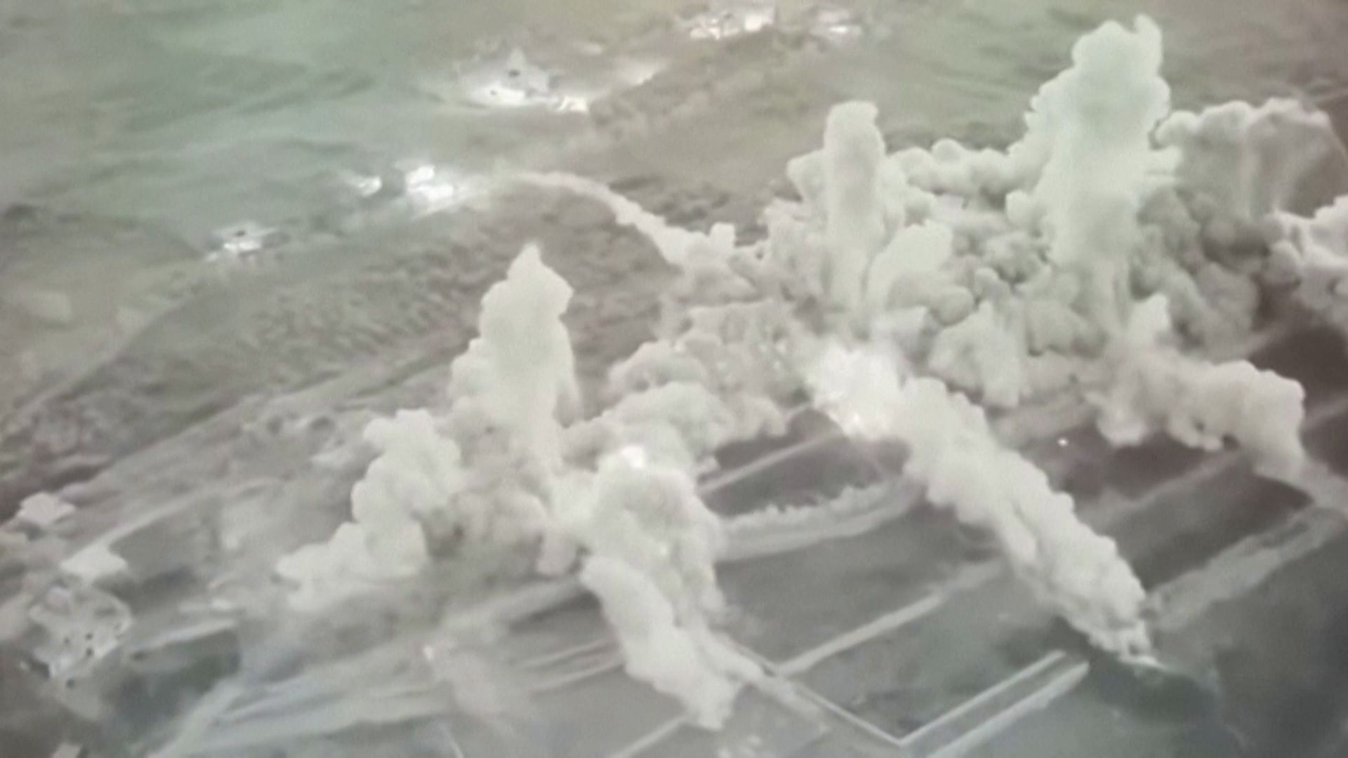 Israel releases video of huge detonations in Lebanon
