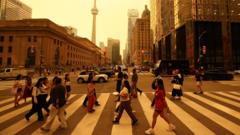 How bad are Canadian and US wildfires, and what is the air quality risk?