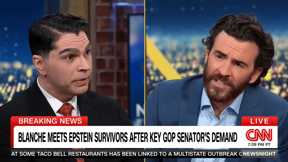 Shouting match erupts after MAGA commentator makes striking claim about the Epstein files