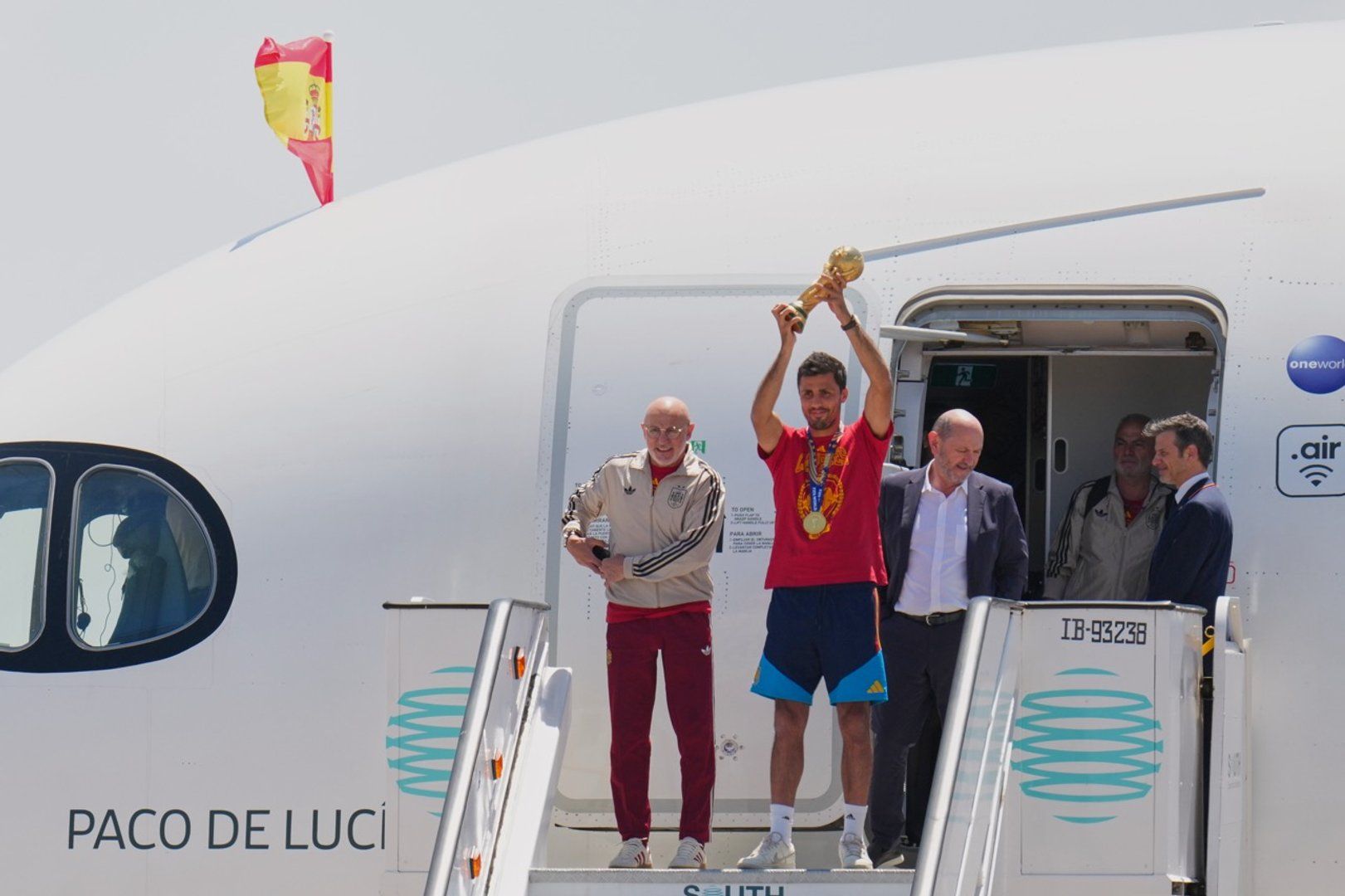 Spain team arrives home after winning the World Cup