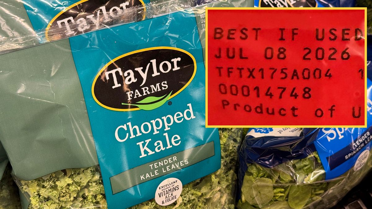 Can you identify Taylor Farms products by codes beginning with ‘TF’ printed on bags?