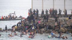 About 60,000 migrants arrive in Ceuta in 24 hours, Spanish territory’s leader says