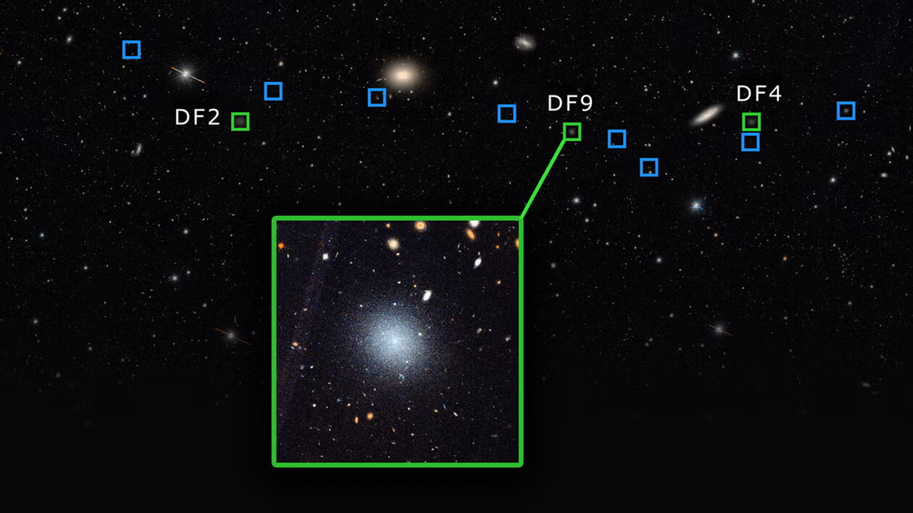 A strange string of a dozen galaxies keeps surprising astronomers with its missing dark matter