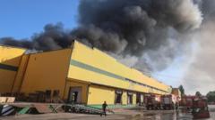 Nine killed in strikes on Kyiv, as Ukraine sinks Russian container ship