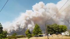 Wildfires scorch Washington state as thousands evacuated and emergency declared
