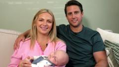 Woman has pioneering womb surgery to fix ‘miracle’ baby with intestines outside its body