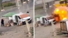 Video shows Russian drone chasing Ukrainian street vendor in ‘human safari’ attack