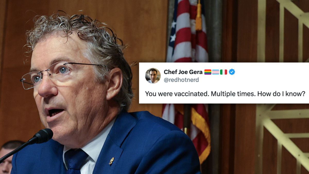 Did chef Joe Gera expose Rand Paul lied about not getting COVID-19 vaccine?