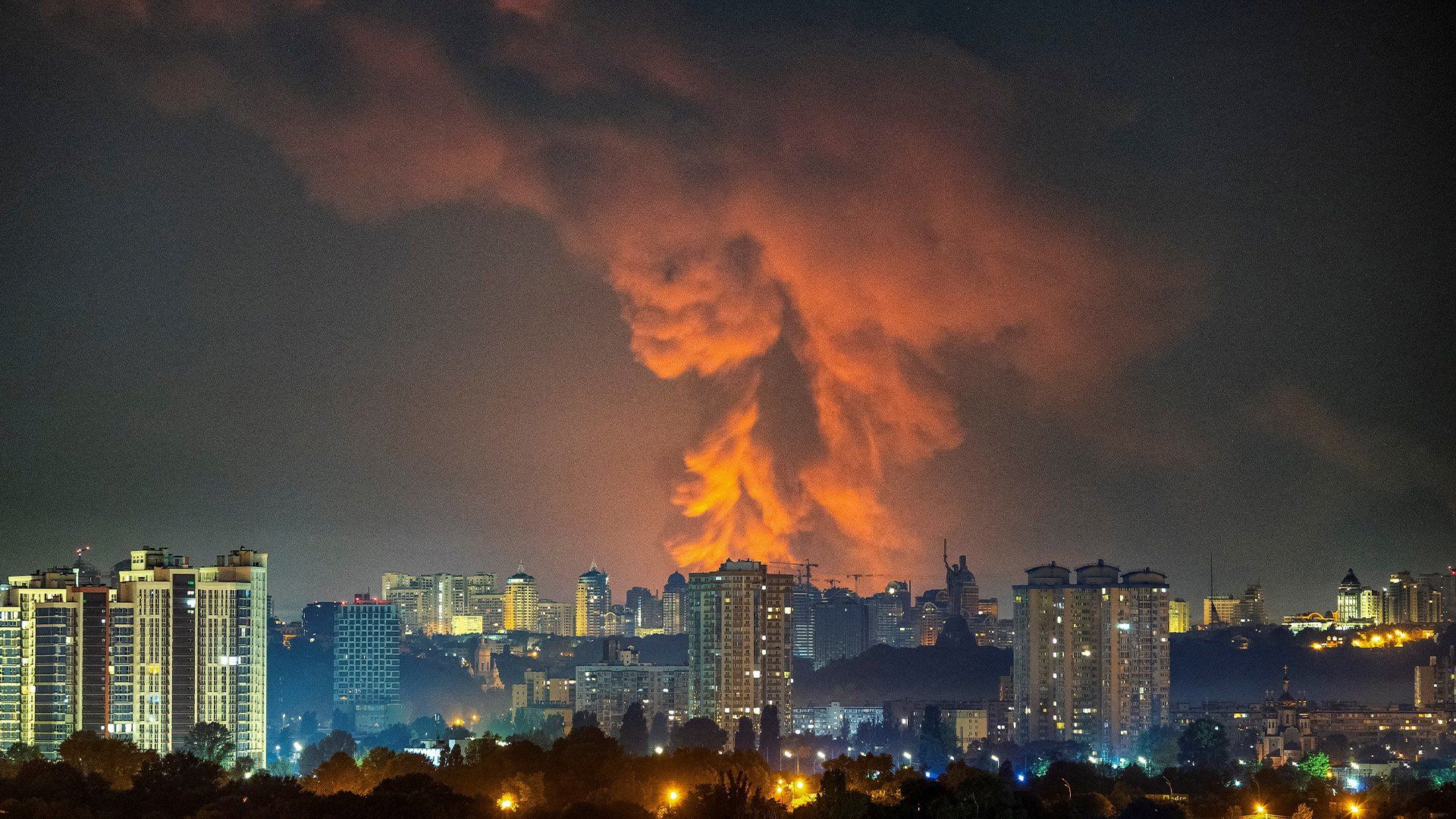 Explosions across Kyiv as Russian missiles strike Ukraine’s capital