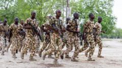 Nigeria’s president orders a 80% salary increase for junior soldiers
