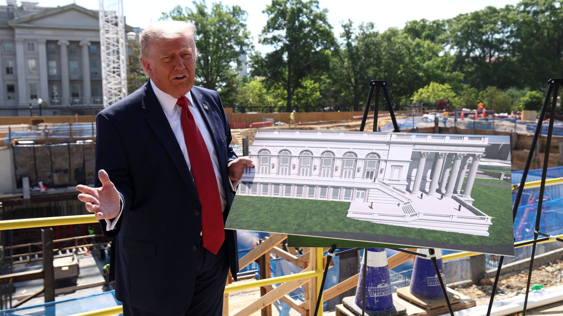 Trump lashes out after US court blocks his $400m White House ballroom
