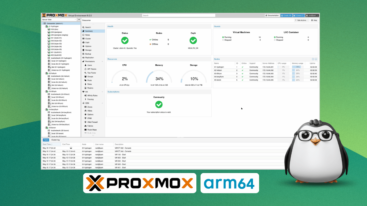 Proxmox Virtual Environment Officially Runs on ARM64, But Your Raspberry Pi Isn’t Supported Yet