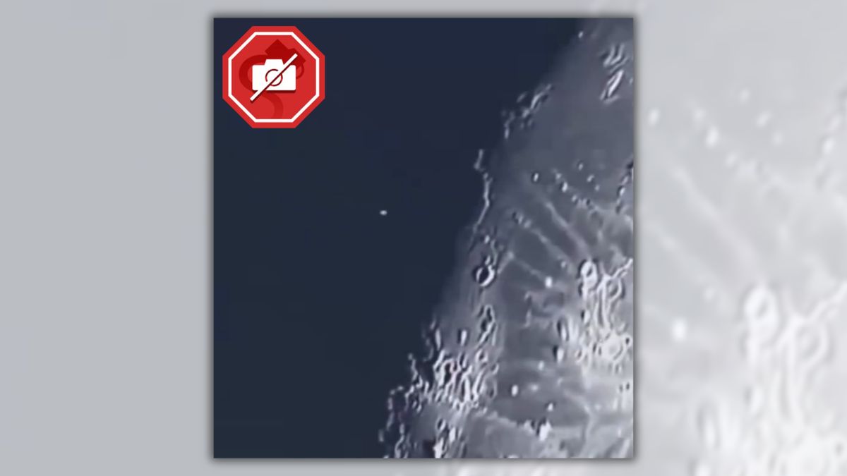Does this video show SpaceX rocket crashing into the moon?