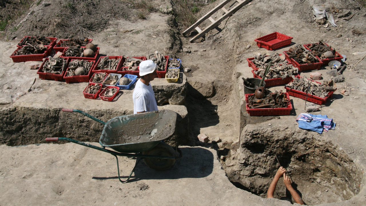‘They basically used these dried-up wells just to throw people in’: 43 skeletons found in Roman-era well may be evidence of deadly plague