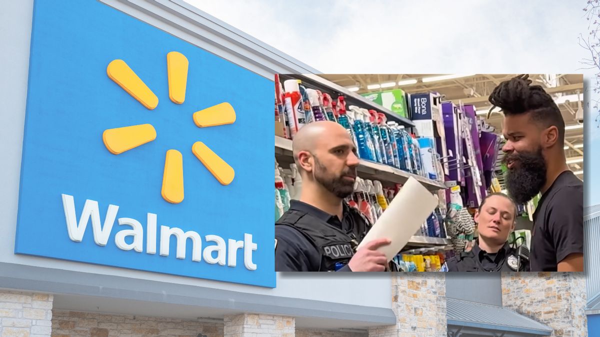 Walmart banned comedian Damon Darling, but not for buying other people’s groceries