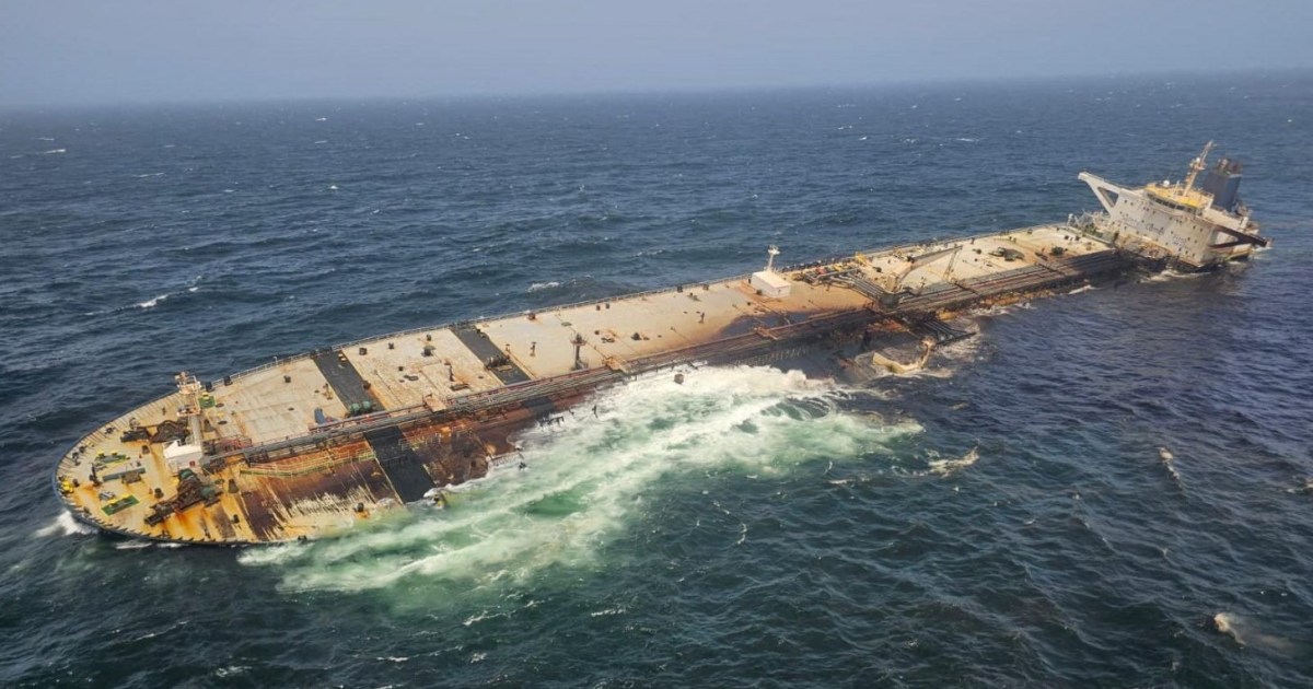 Salvage work begins on tanker leaking oil off Oman, risk firm says