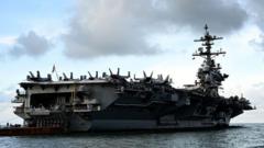 US aircraft carrier on way to relieve USS Lincoln after issues reported on board