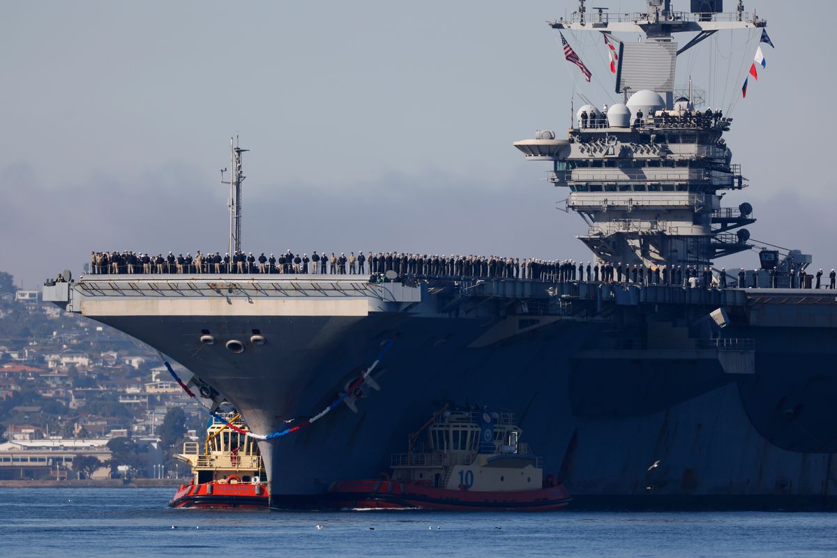 Investigating claim USS Abraham Lincoln sailors are trying to jump overboard