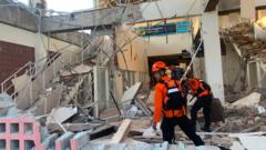 Five dead after 7.7 magnitude earthquake strikes Indonesia