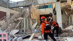 Powerful 7.7-magnitude earthquake kills at least 20 in Indonesia