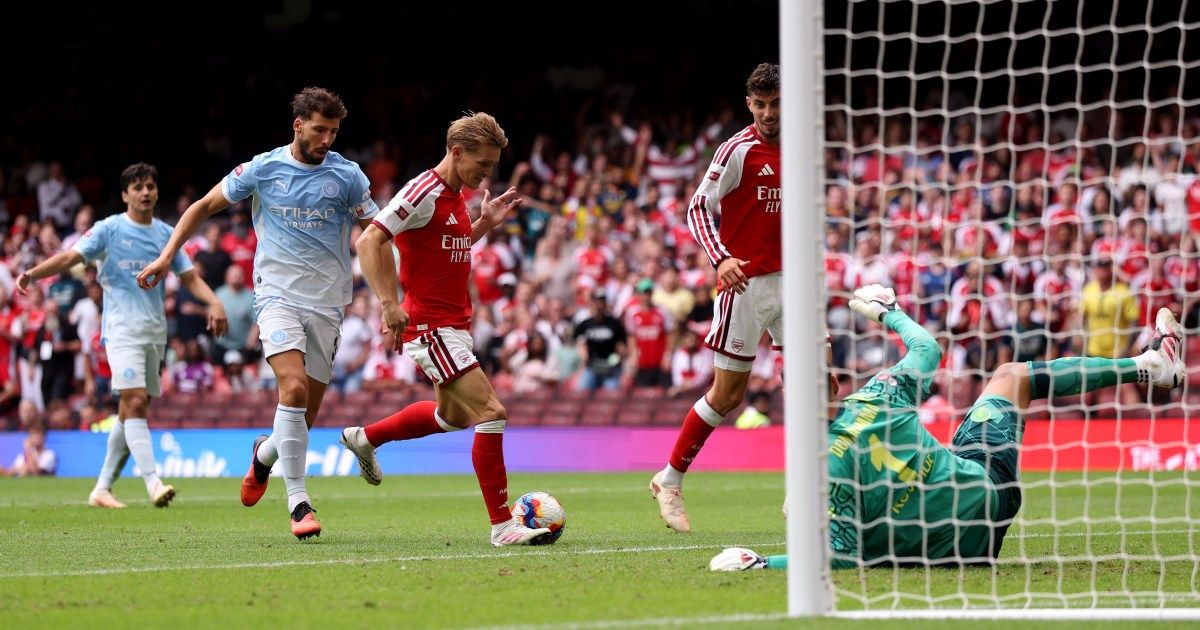 Arsenal cruise to 3-0 win over Manchester City in Community Shield