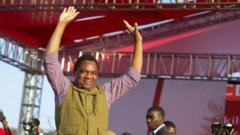 Zambia’s president wins second term with 60% of the vote