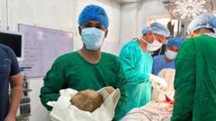Doctors remove 3.1kg stone from man’s bladder and claim record