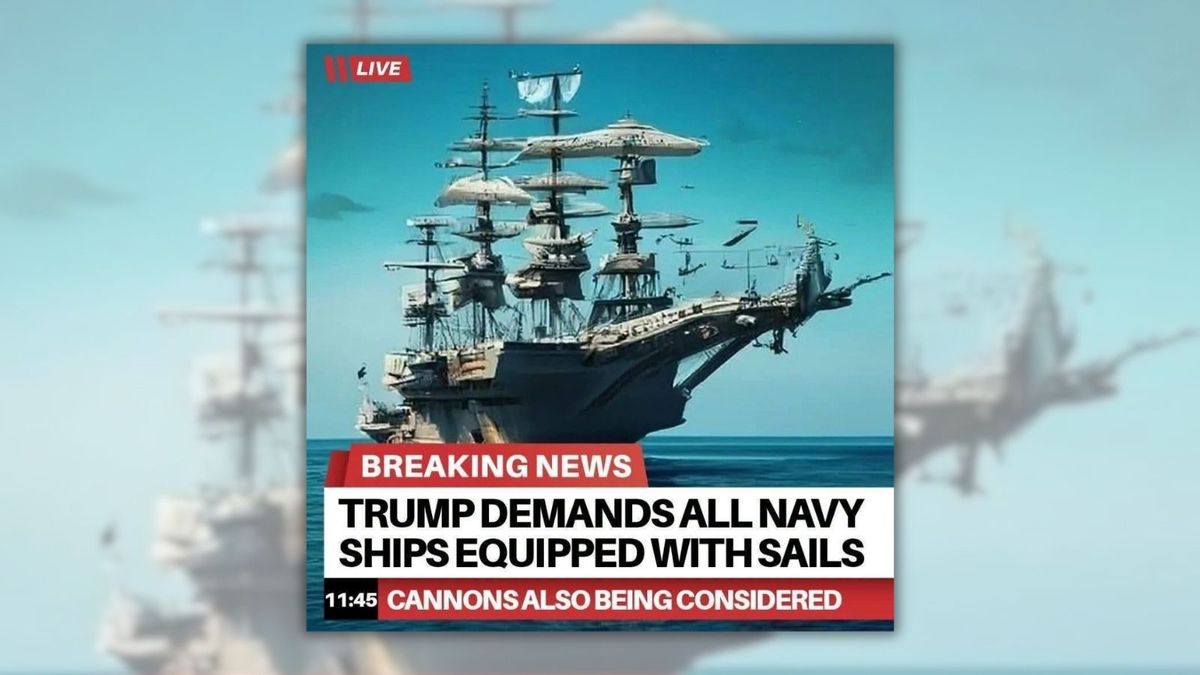 Did Trump demand sails on US Navy ships and consider adding cannons? Here’s the truth