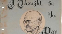 Gandhi’s handwritten notes on life sold for $1.69m at Indian auction