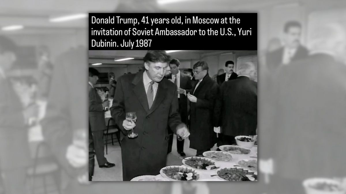 Photo of Trump in Moscow is real, but not from his first visit in 1987
