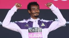 Kejelcha breaks men’s half marathon world record by 29 seconds