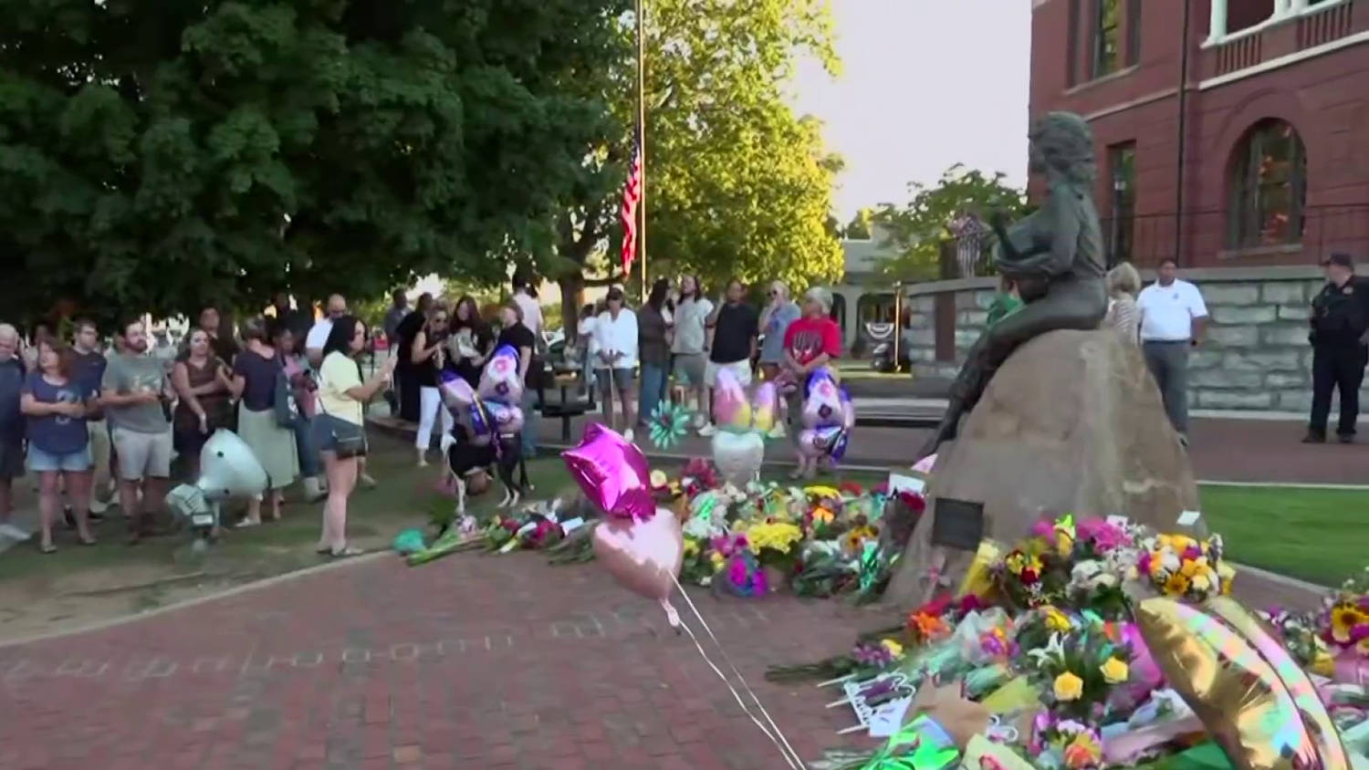 Fans gather at Dolly Parton’s statue in her hometown