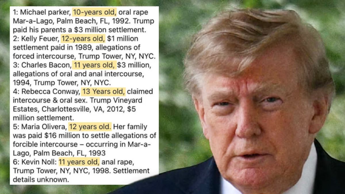 Claim Trump paid tens of millions to settle sexual assault allegations involving minors lacks evidence