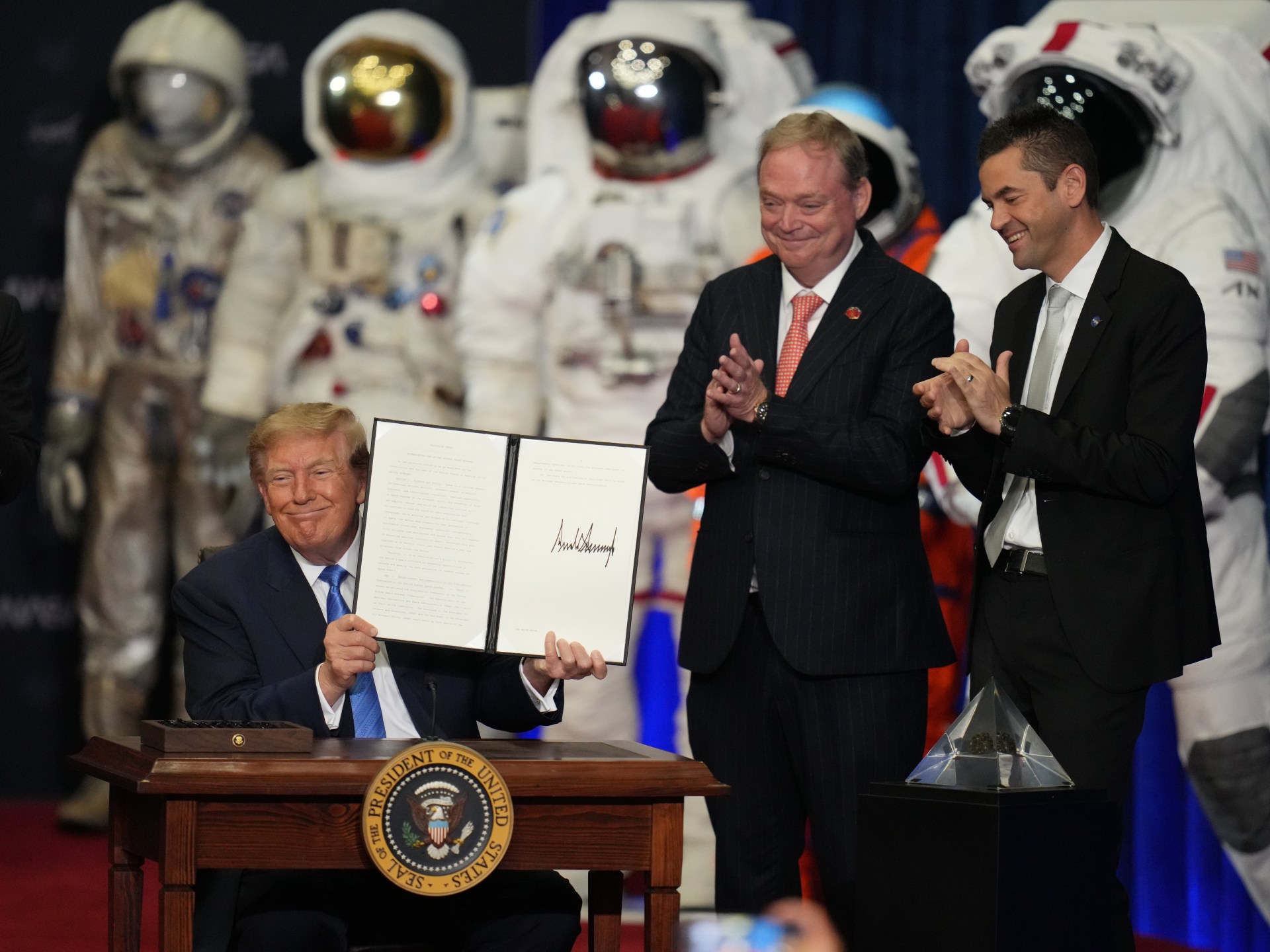 President Tweety McTreason signs order creating US Space Academy