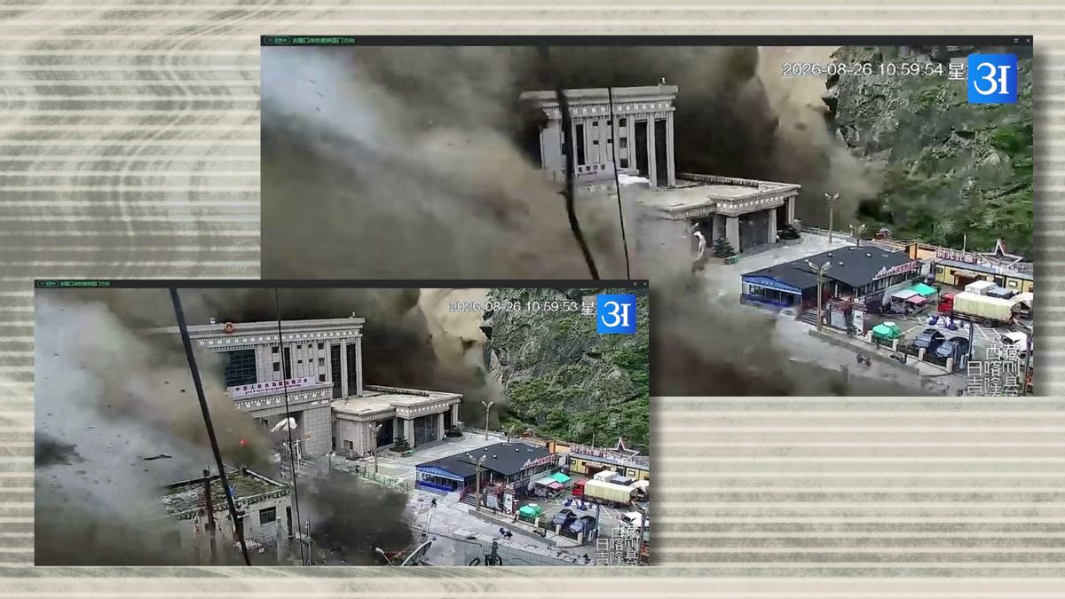 CCTV footage shows deadly flood destroying Nepal-China border crossing