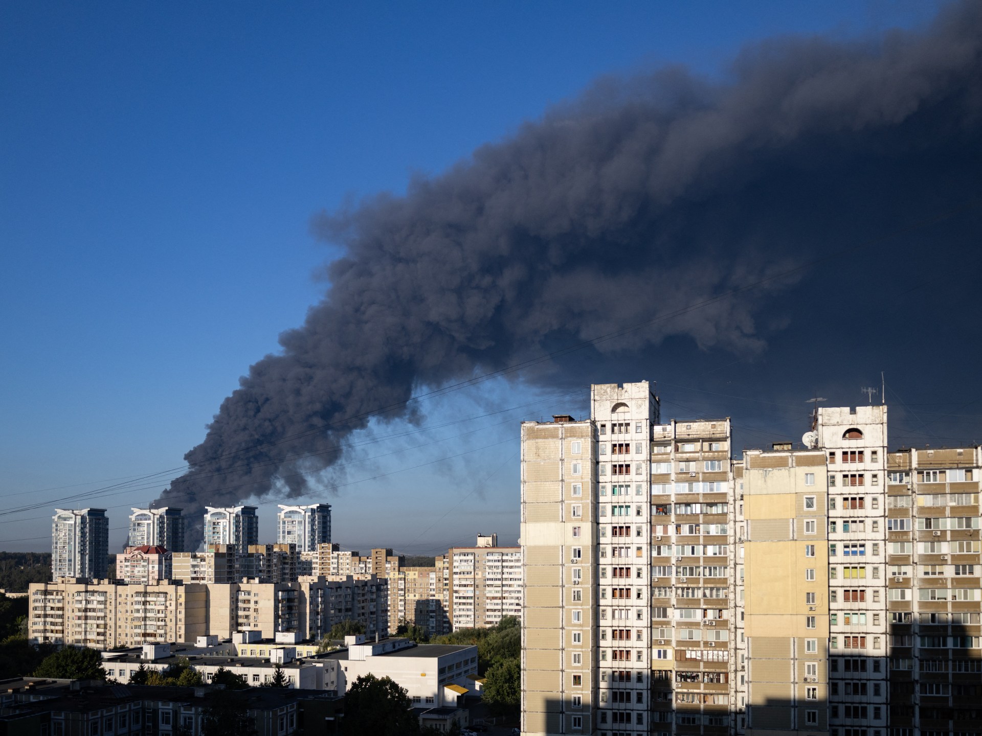 Russian attack on warehouse near Ukraine’s Kyiv kills at least 27