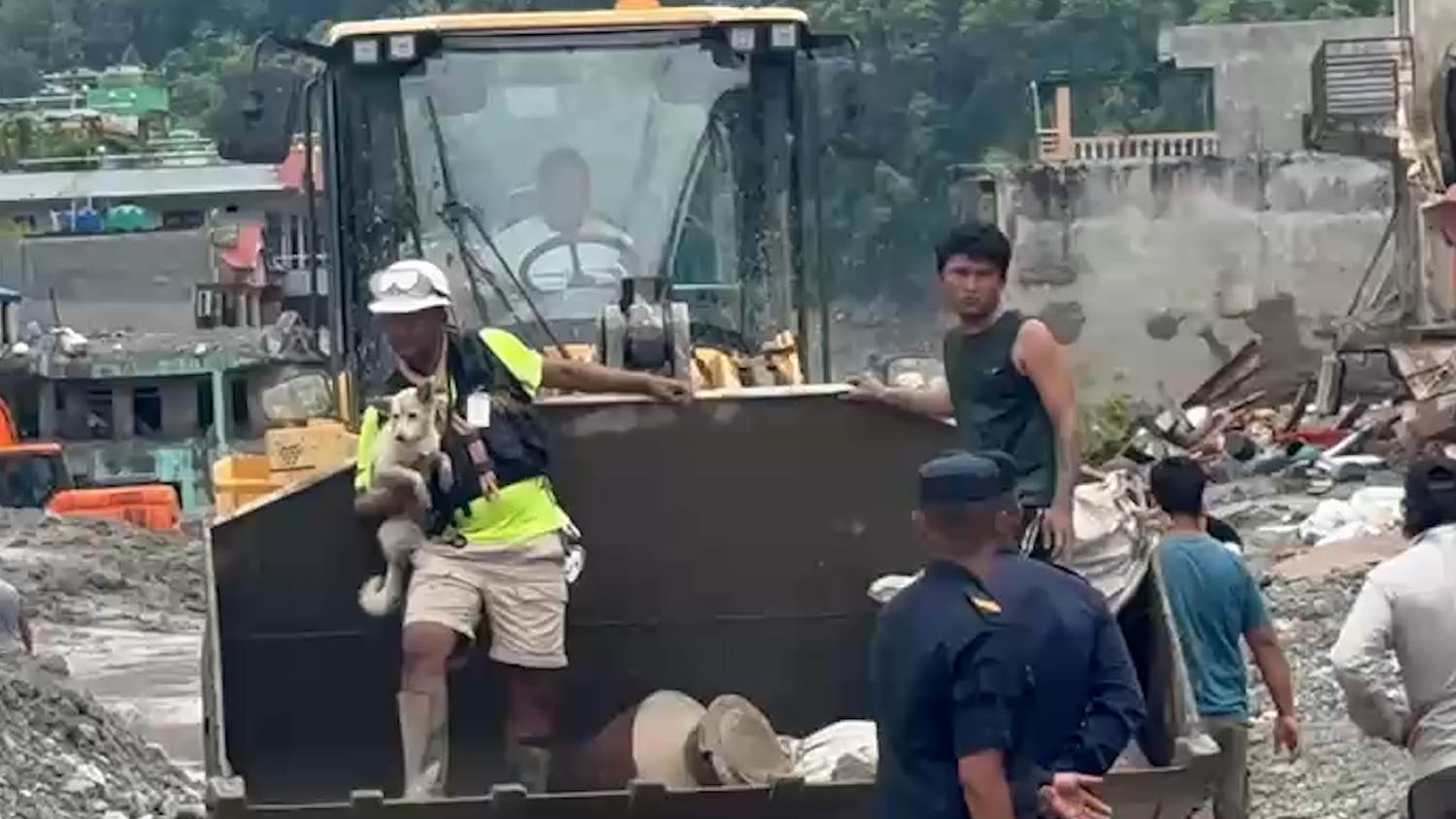 Deaf dog is reunited with her owner after the devastating floods in Nepal