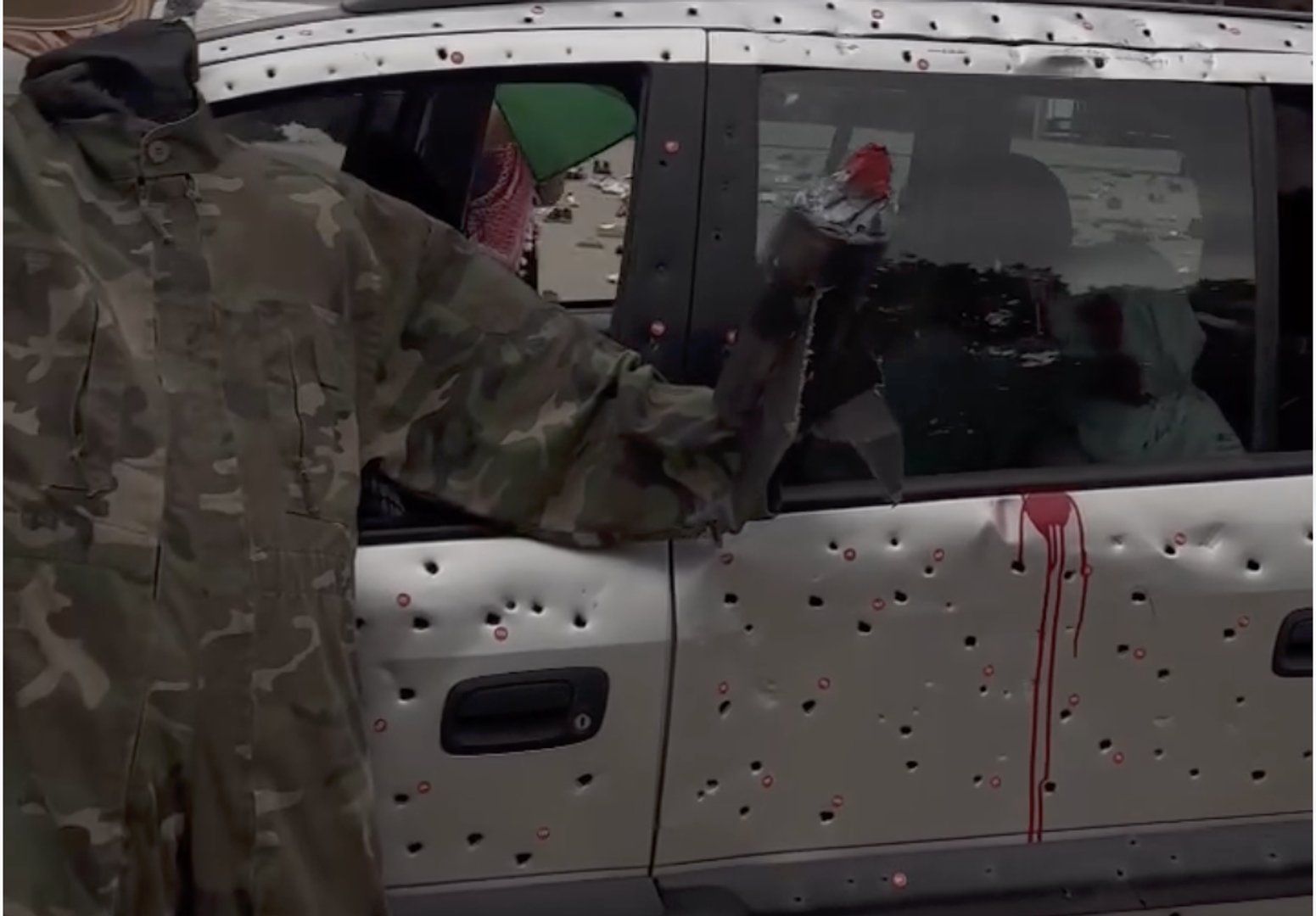 Bullet-riddled car on display in Berlin to remember Hind Rajab