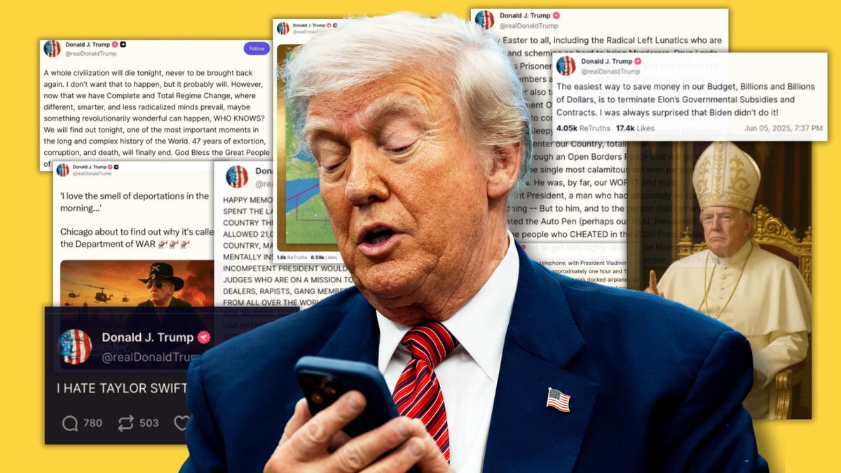 24 things Trump actually posted on Truth Social