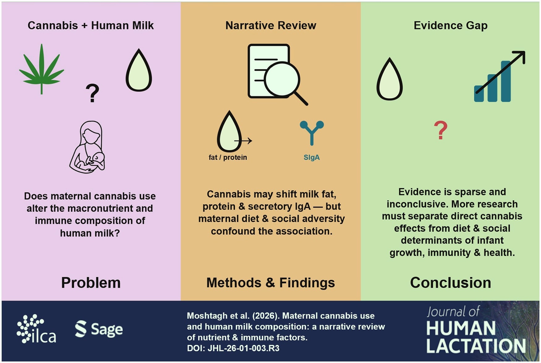 Breastmilk from cannabis users showed differences, but cannabis may not be the whole story