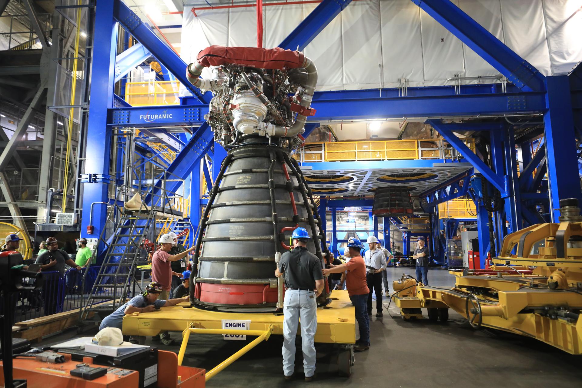 Artemis III RS-25 Engine Processing: #3 Lift