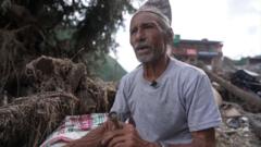 ‘Nothing but mud and silt’ – the village swept away by deadly floods in Nepal