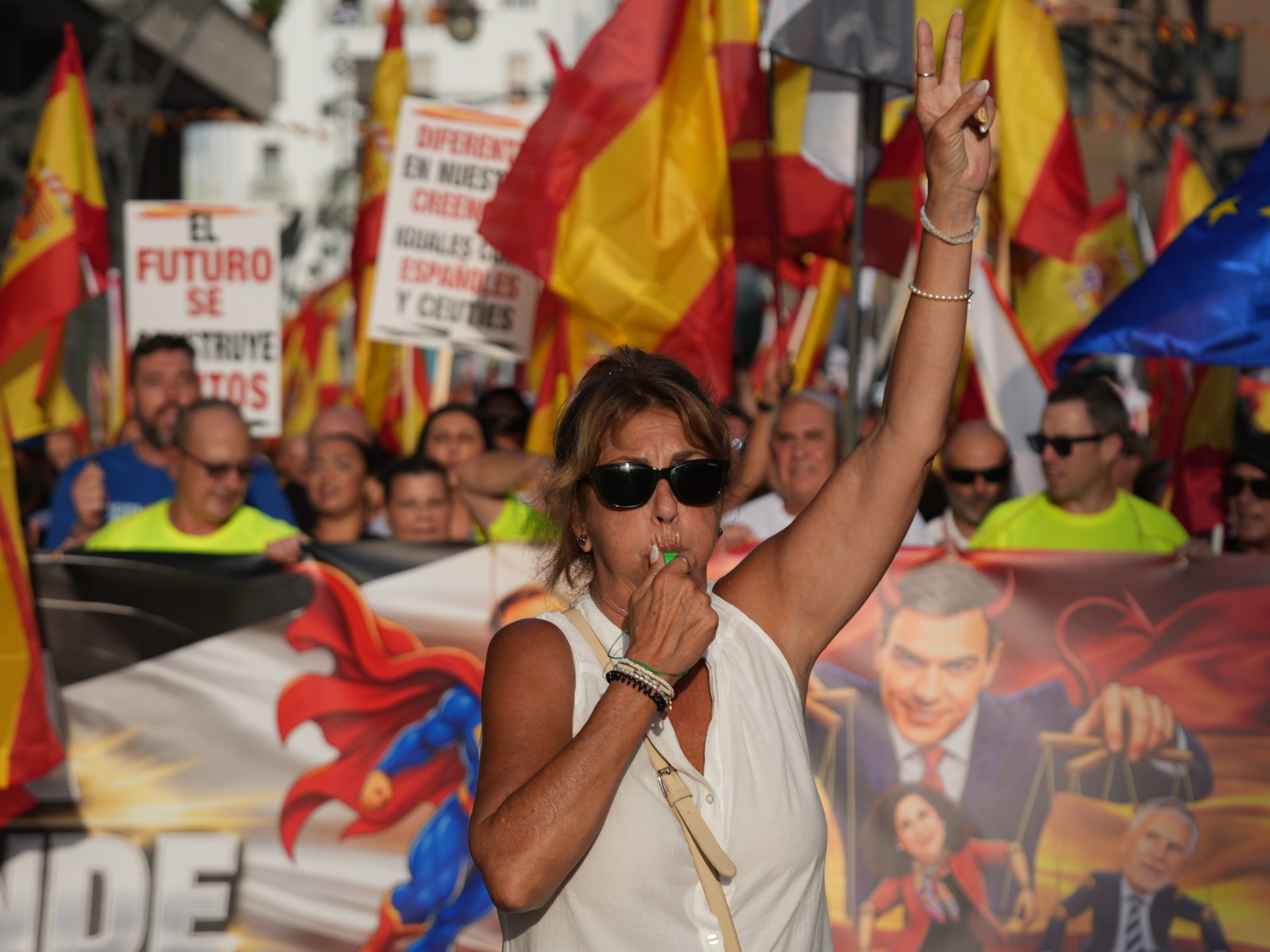 Thousands protest in Spain as Ceuta’s migration crisis festers a month on