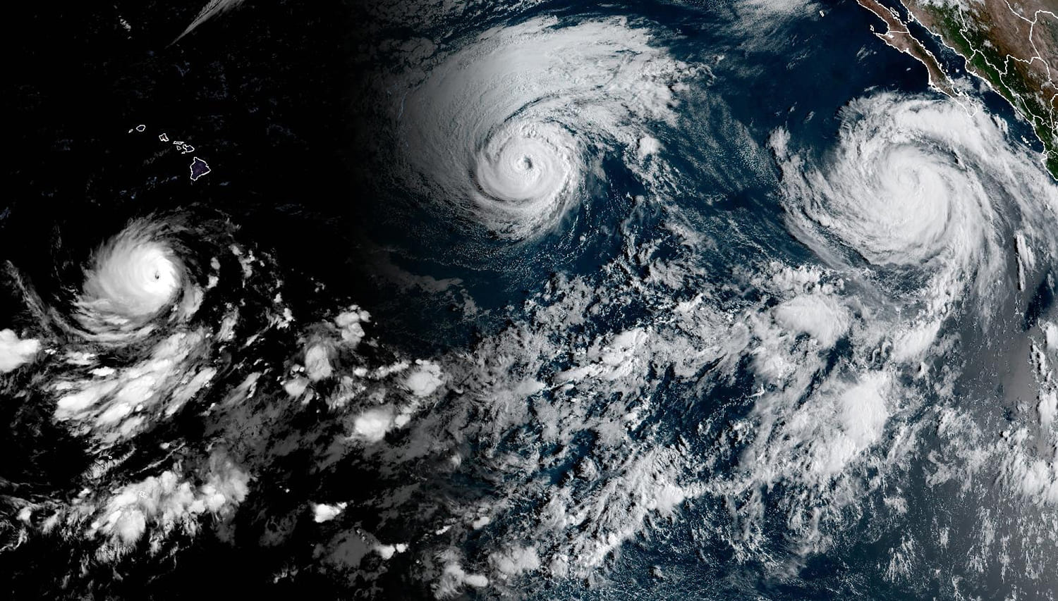 3 hurricanes in the Pacific show the power of El Niño