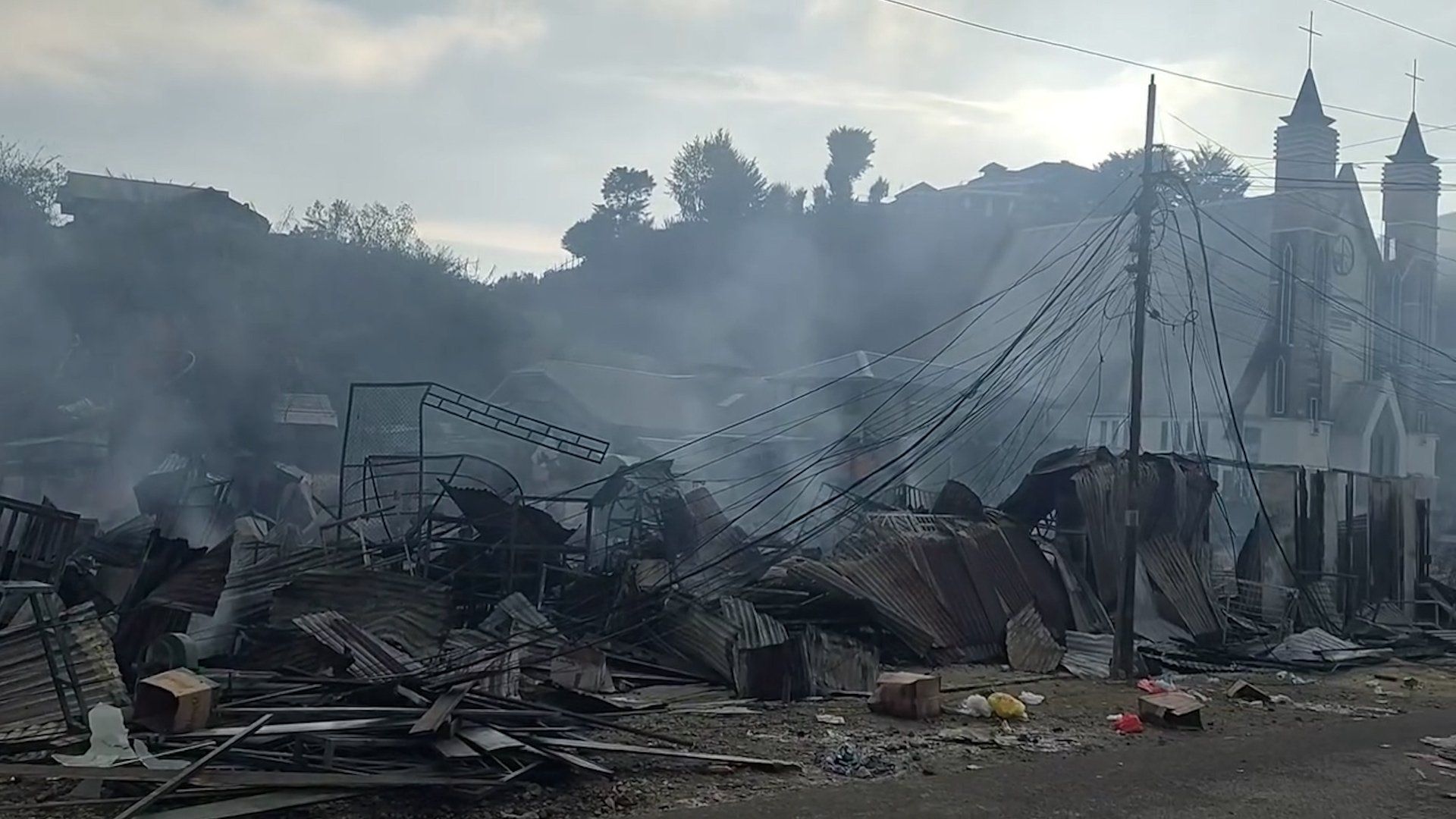 Six children among 11 people killed in Indonesian market fire