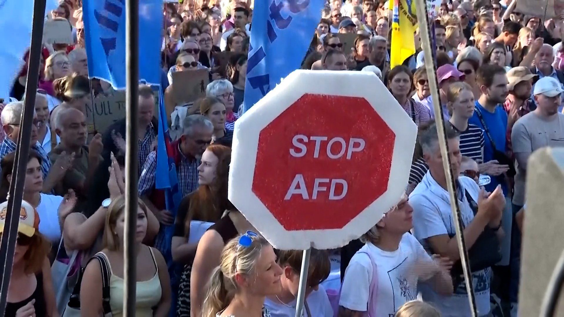 Anti-AfD protesters rally in Cologne after far-right election win