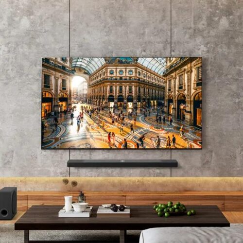 LG TV shown scanning LAN for third-party phones and other devices