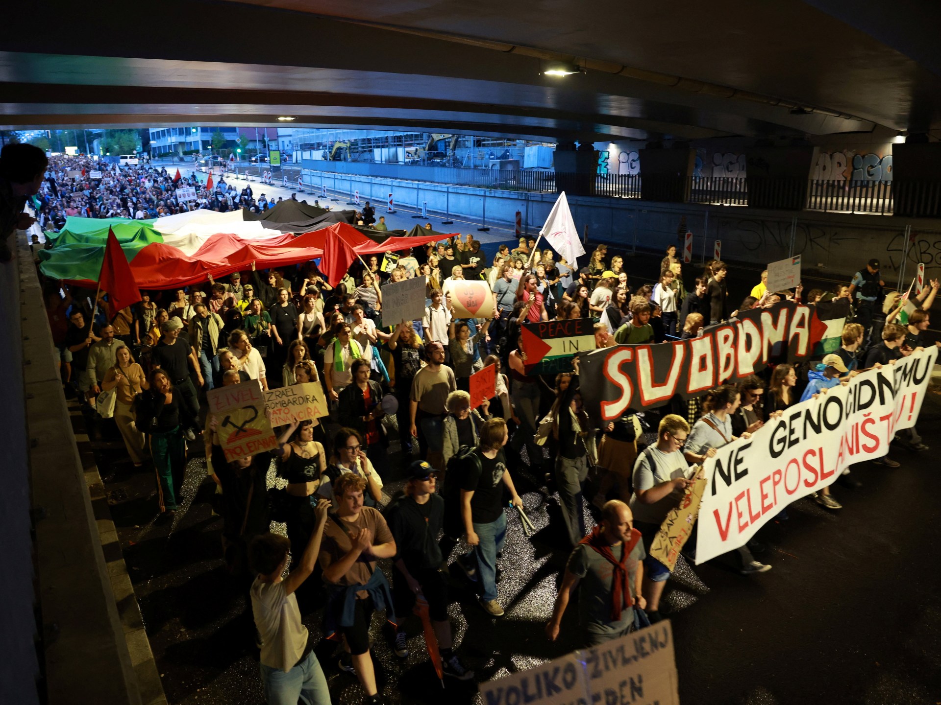 Thousands protest in Ljubljana as Slovenia opens Israel’s first embassy