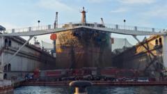 Twenty-five dead after fire on cargo ship in eastern China