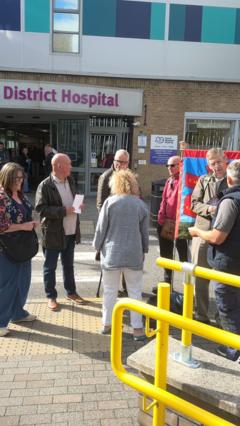 Campaigners hold vigil as stroke unit closes